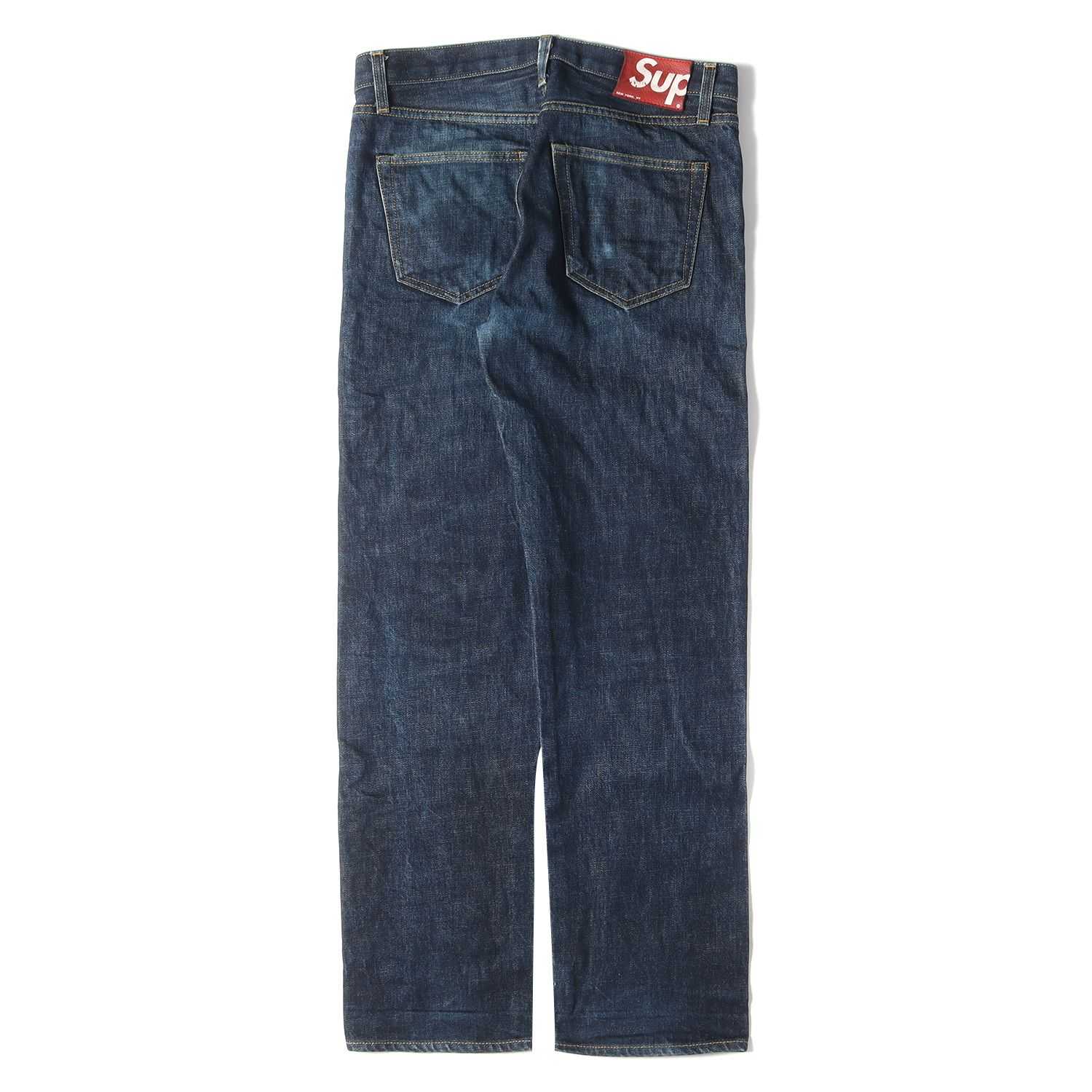 SUPREME シュプリーム 13AW Rigid Slim Jean セルビッチスリムデニムパンツ インディゴ