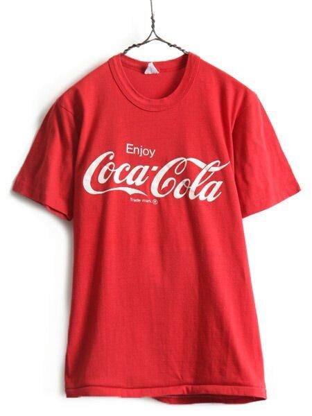 70s ビンテージ ■ コカコーラ プリント 半袖 Tシャツ ( L メンズ レ