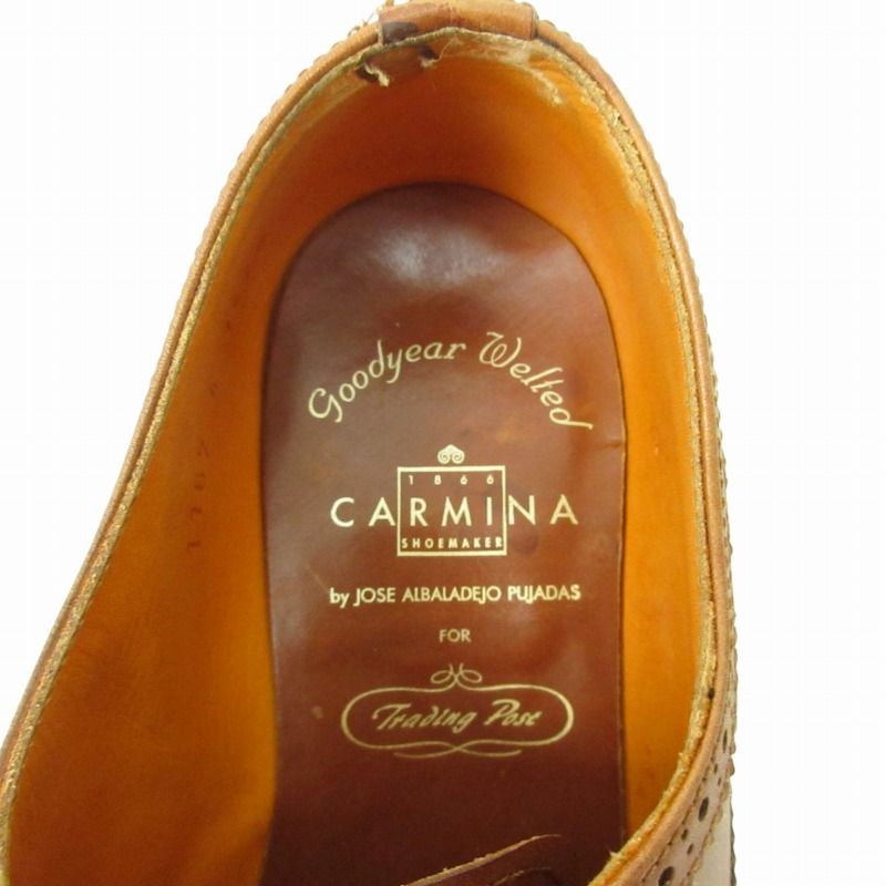 カルミナ CARMINA レザーシューズ ウイングチップ メダリオン 4