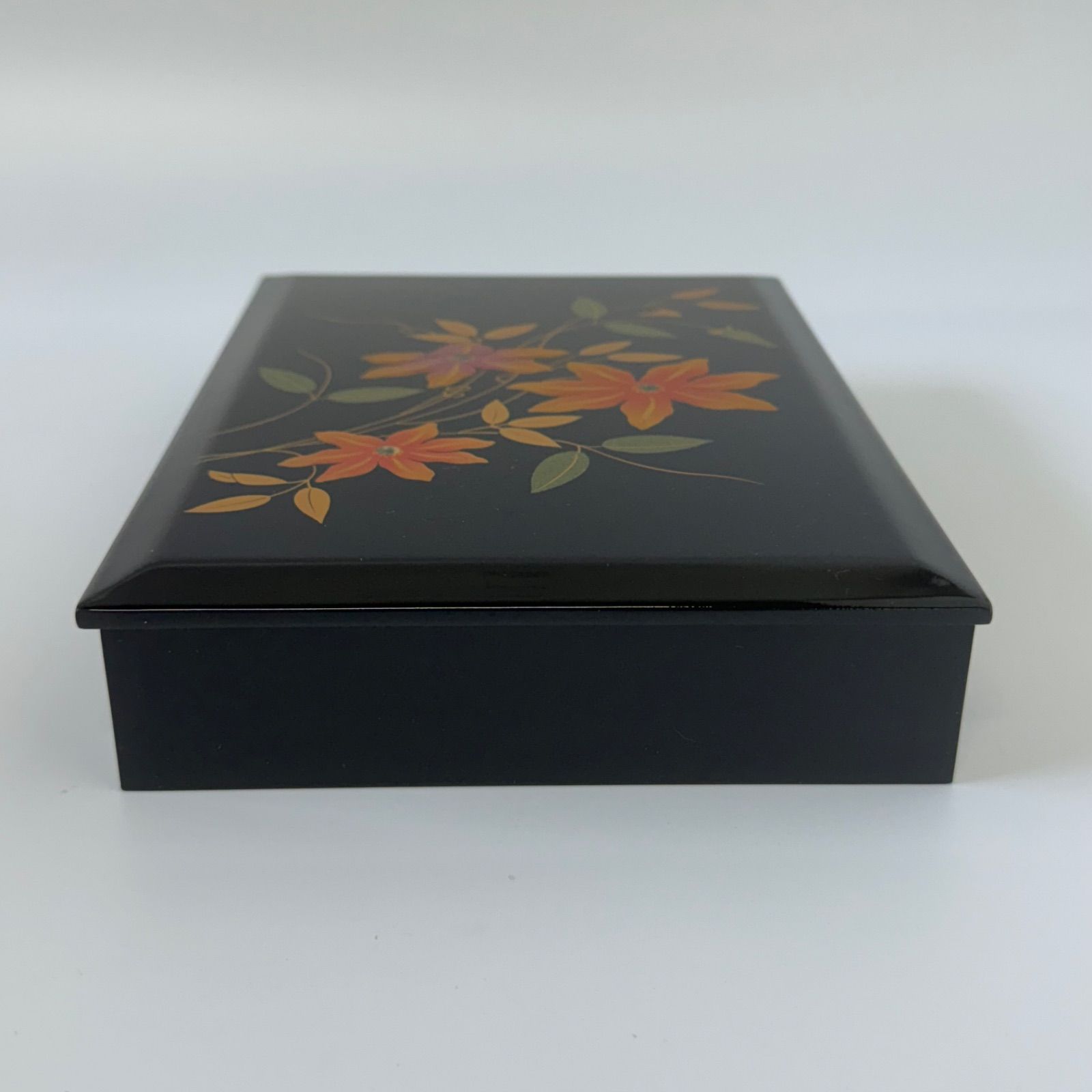 漆塗 木製 文箱 模様 伝統工芸品 宝石箱 化粧道具 小物入れ 塗
