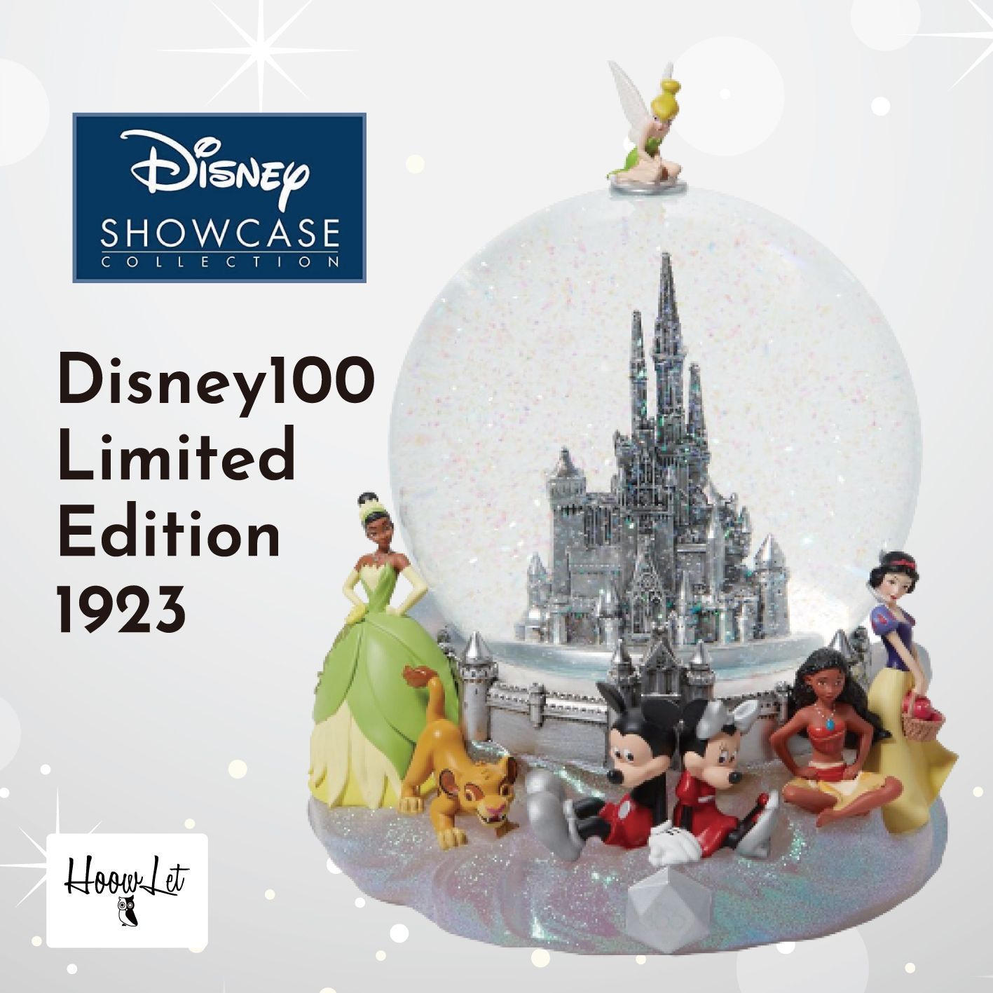 ディズニー 100周年 限定 Disney Showcase スノードーム Disney100 Limited Edition 1923 フィギュア  おしゃれ インテリア ディズニーショーケース 正規輸入品 プレゼント ギフト