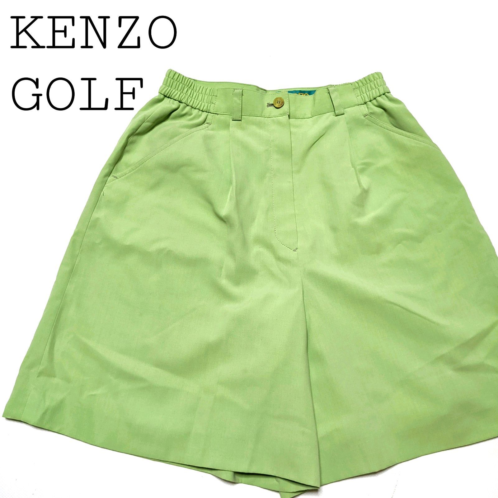 柄デザインチェックkenzo golf ショートパンツ