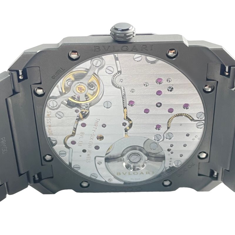 ブルガリ BVLGARI オクト フィニッシモ 102713 チタン メンズ 腕時計 ...