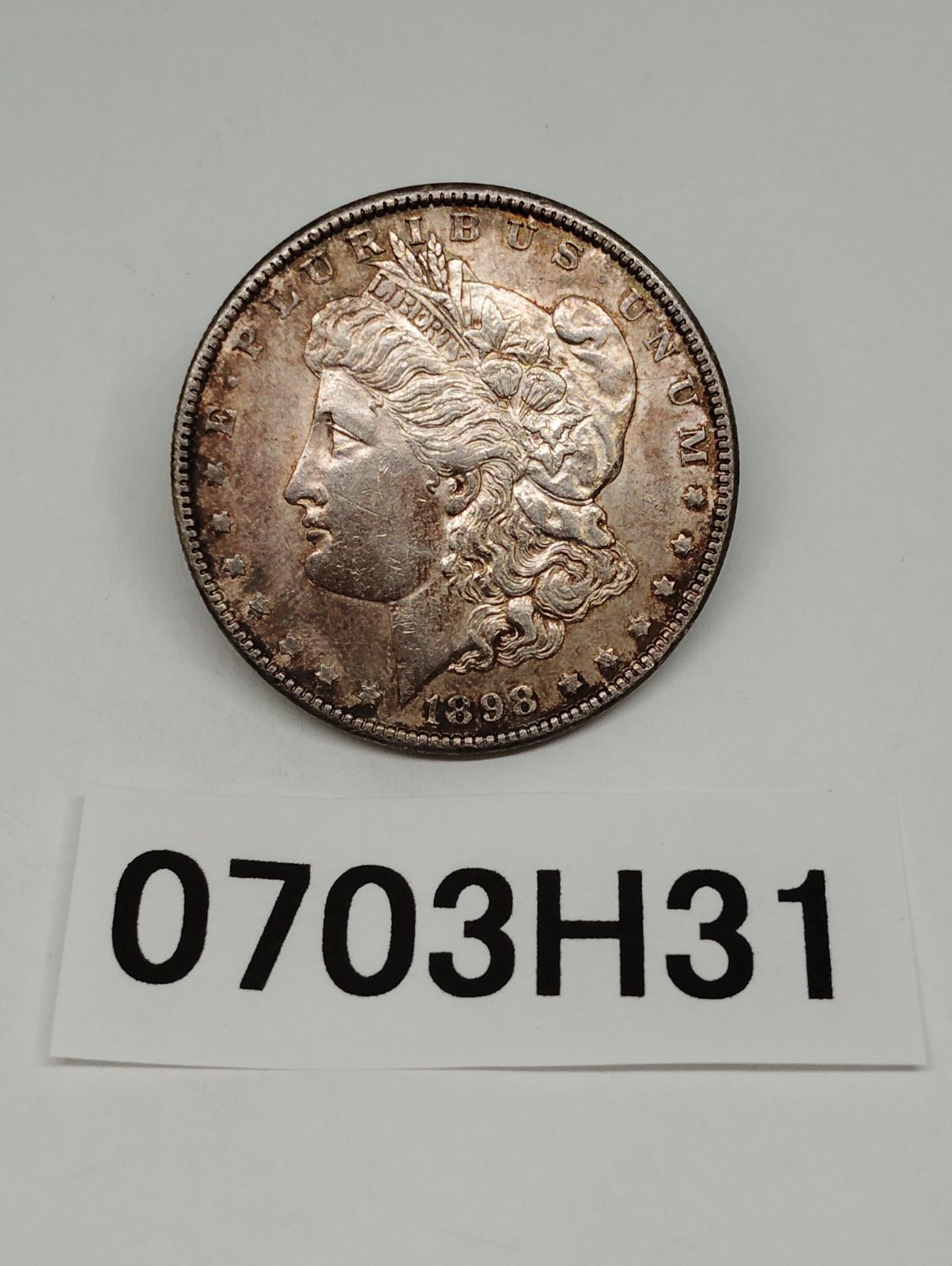 0703H31】 1898 Silver Morgan Dollar $1 モルガンダラー 銀貨