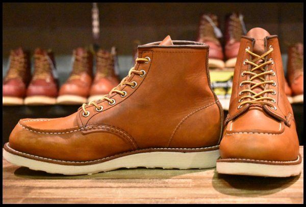 9.5E 22年 レッドウィング 875 アイリッシュセッター 茶 オロレガシー モックトゥ 編み上げ ブーツ redwing HOPESMORE FD248