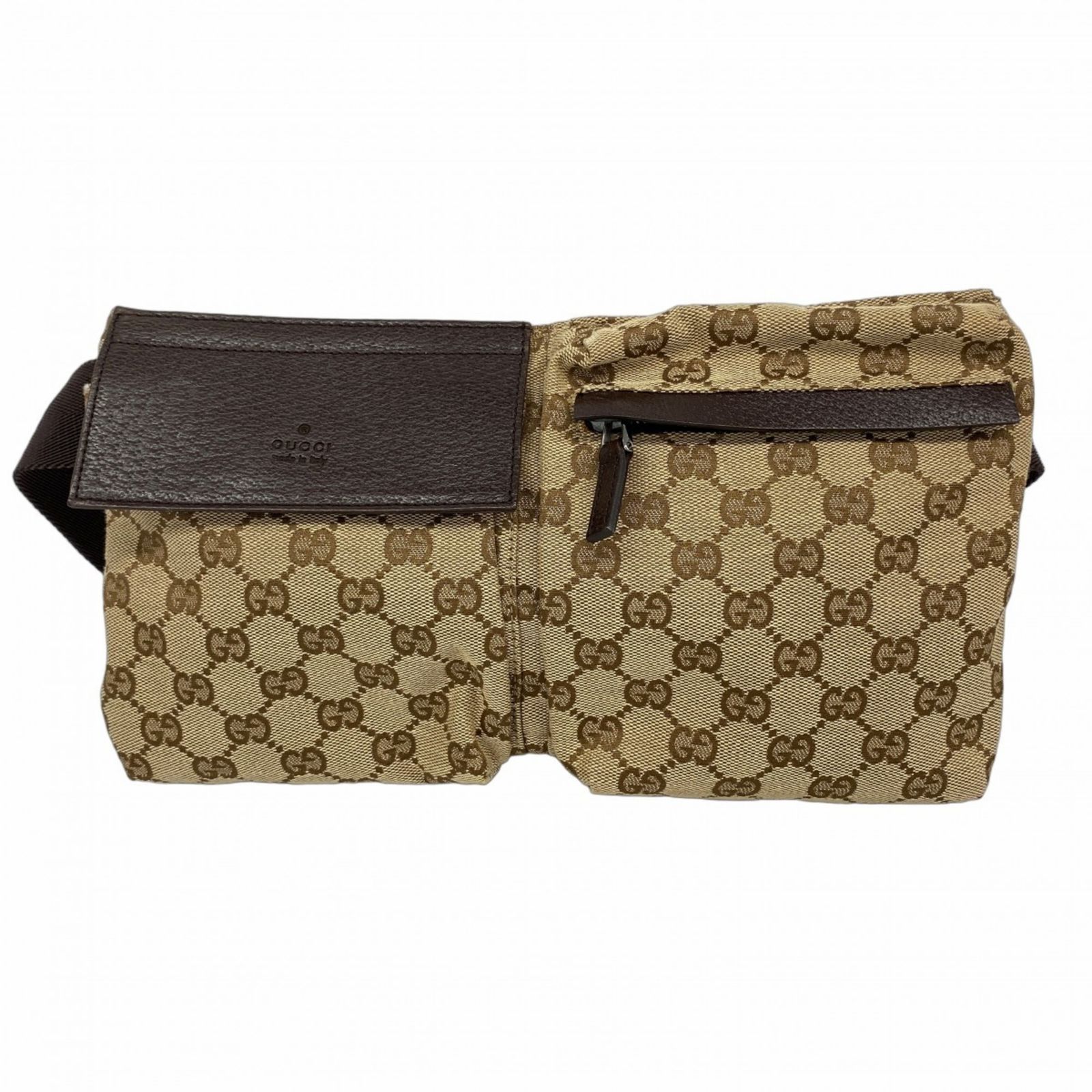 グッチ Gucci グッチ ウエストバッグ GGキャンバス 28566 キャンバス ブラウン メンズ レディース