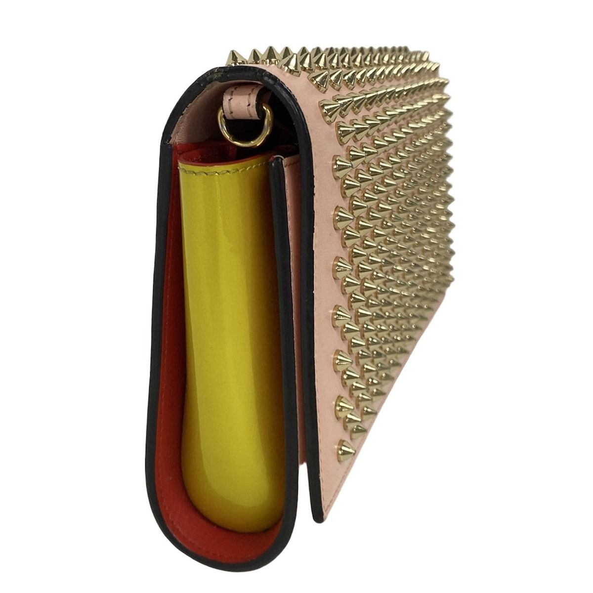 CHRISTIAN LOUBOUTIN クリスチャンルブタン クラッチバッグ パロマクラッチ 1165081 ベージュ×イエロー×レッド レザー