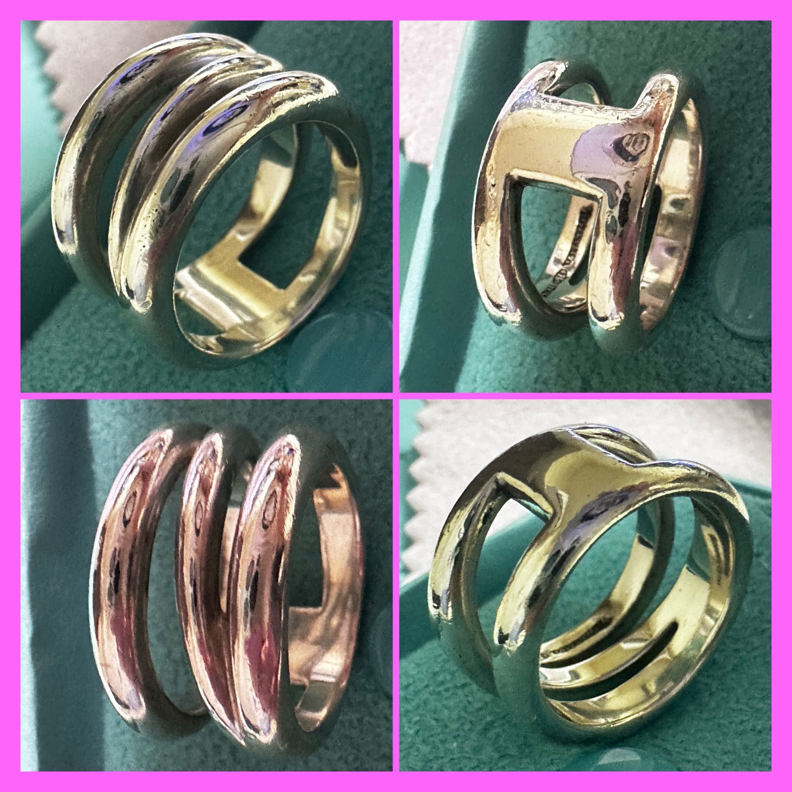 超美品✨ 希少Tiffany＆Co. ティファニー  ダイアゴナル リング9号 TIFFANY＆Co. ティファニー リング ダイアゴナ 希少廃盤商品 約9