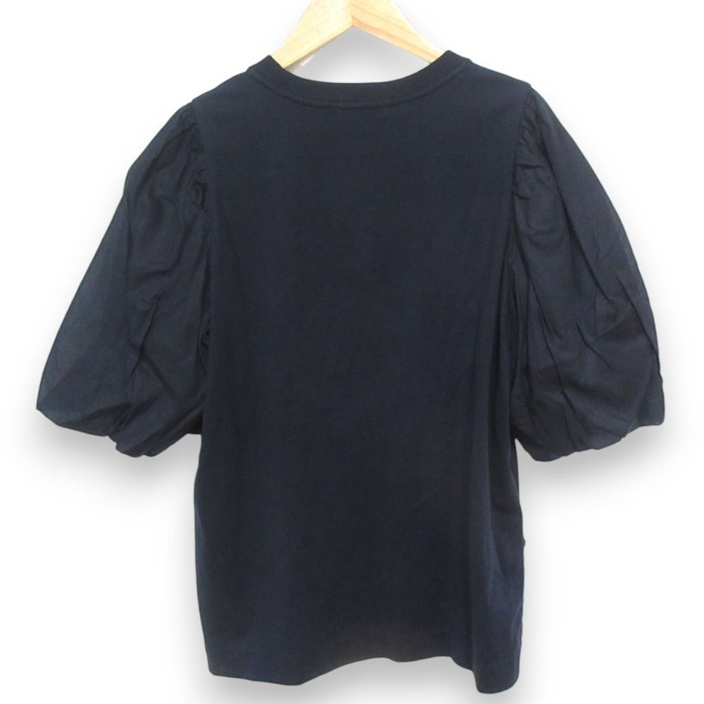 異素材切替パフスリーブ半袖Tシャツ 通販【ニッセン】
