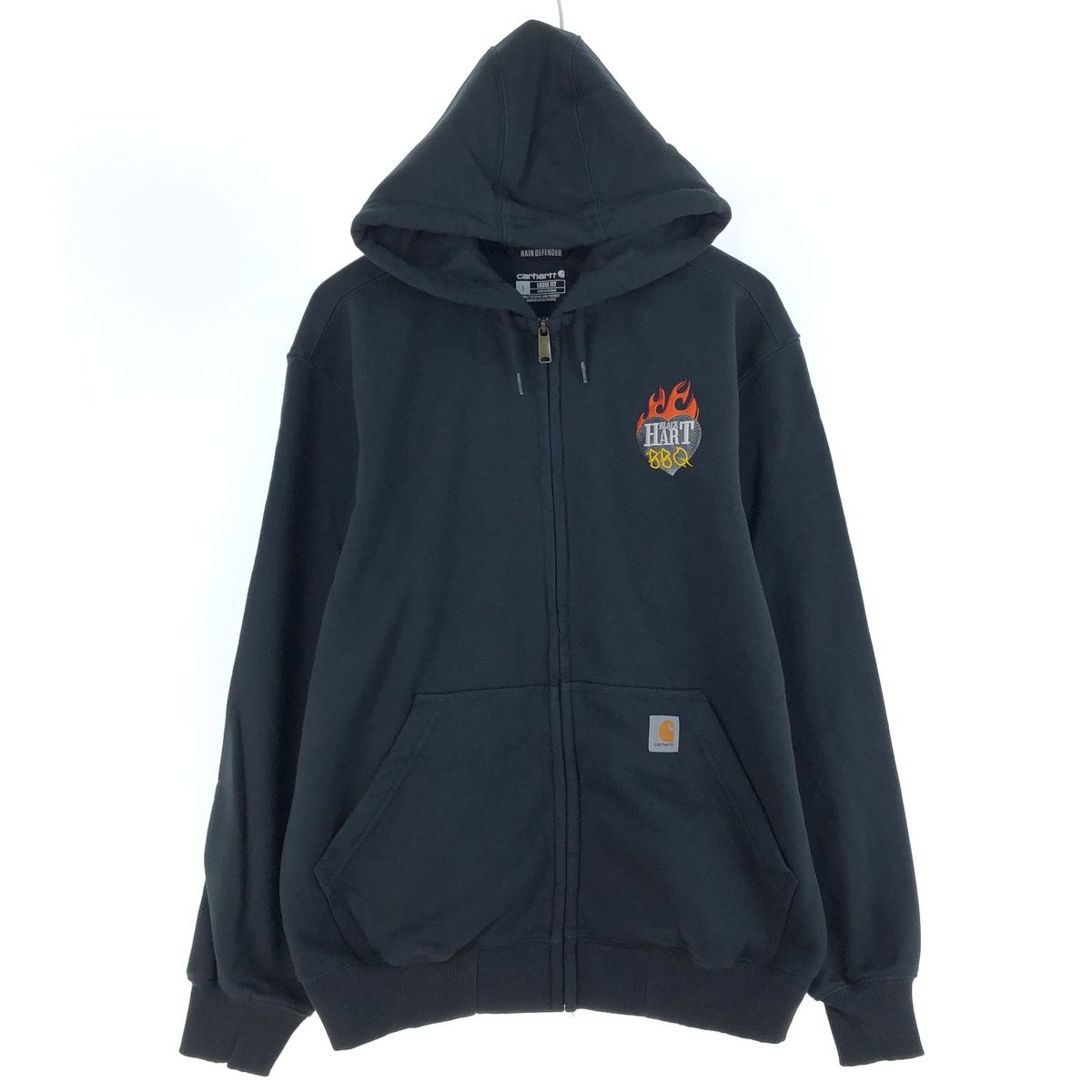 古着 カーハート Carhartt パッチ スウェットフルジップパーカー メンズL相当/eaa437268