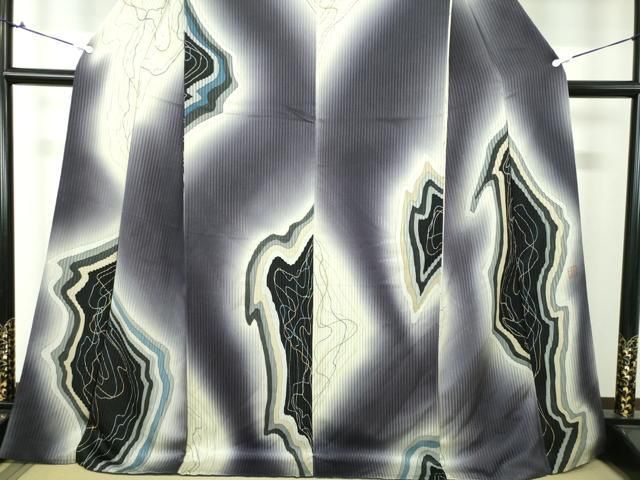 平和屋着物●半幅帯　ガイコツ　骸骨　黒地　綿　逸品　CABD5941hy 平和屋着物○半幅帯 総刺繍 ガイコツ 骸骨 黒地 正絹 逸品 CABD5937hy