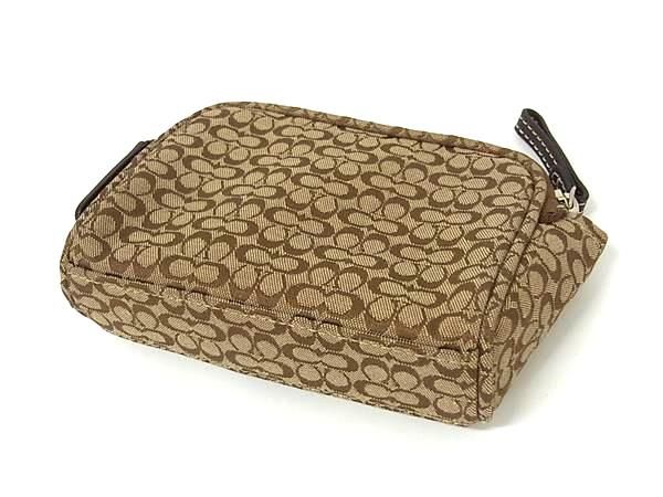 □美品□ COACH コーチ ミニシグネチャー キャンバス×レザー