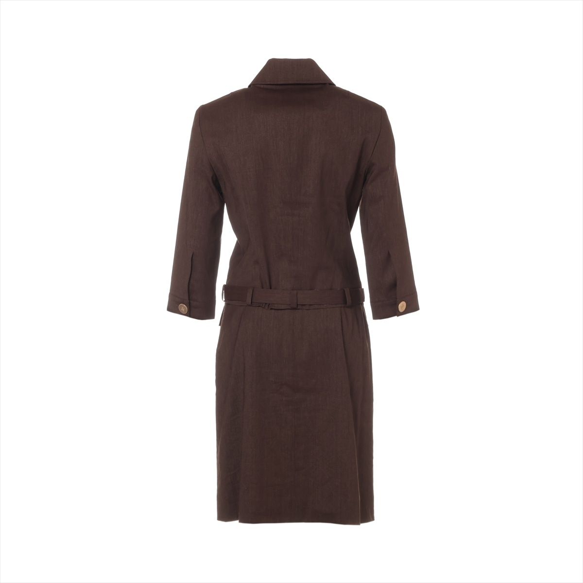 CELINE セリーヌ スーツ リネン混 トリオンフボタン 36 スカート セットアップ WWW_MORNINGWALKER_COM