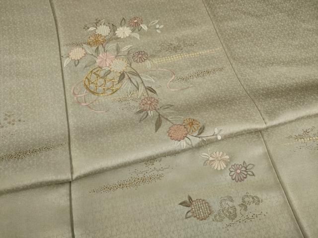 【やまと製・金】正絹　上質な訪問着　作家物　鳥柄　袷　落款 やまと製・金】正絹上質な訪問着作家物鳥柄袷落款