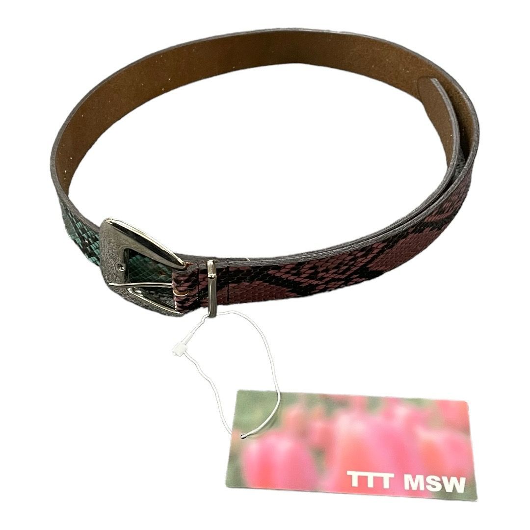 TTT_MSW 21AW Leather Belt レザー ベルト パイソン - メルカリ
