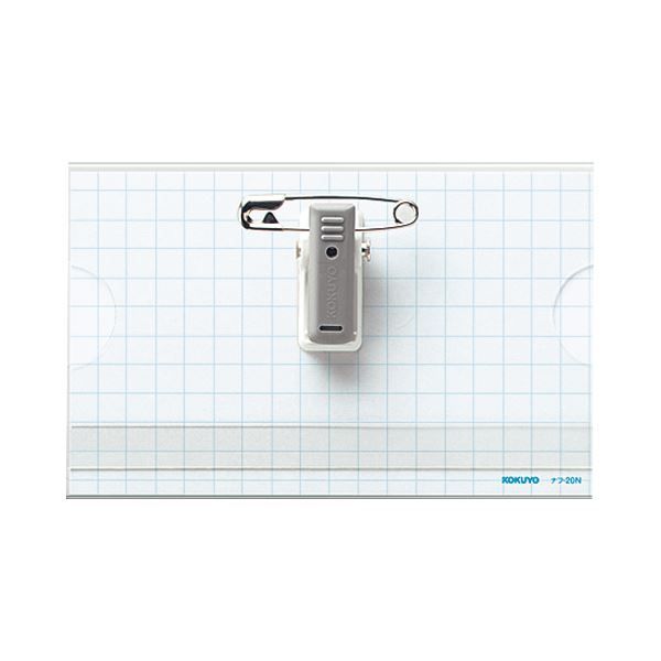 まとめ コクヨ 名刺型名札 イタメンクリップ 安全ピン クリップ両用 56 91 mm ナフ 20 x 10