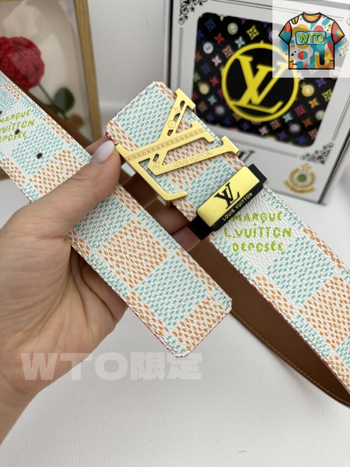 ベルト3点セット　ルイヴィトンベルト　GUCCI激似ベルト　アミリベルト ルイ・ヴィトン&グッチ ベルトセット - メルカリ