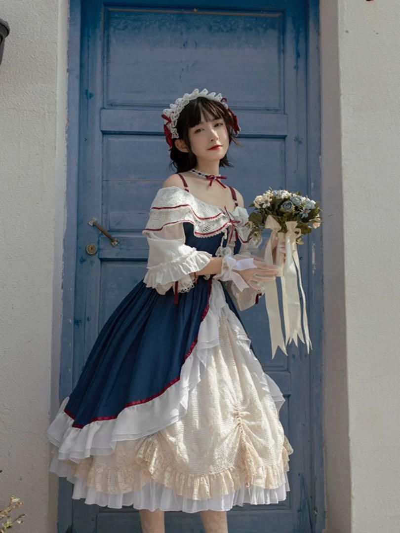 白雪姫風　ラテン　ドレス 新品未使用 新作 ロリータ白雪姫風ワンピース普段着にお出かけに