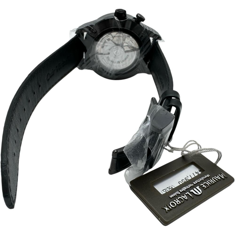 精度良好]Maurice Lacroixポントス 自動巻き時計 ブラック