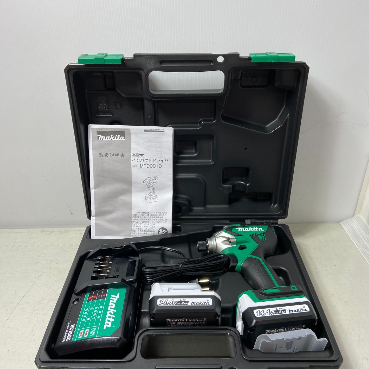 ΦΦMAKITA マキタ インパクトドライバ 14.4v 2.0Ah MTD001DSAX グリーン