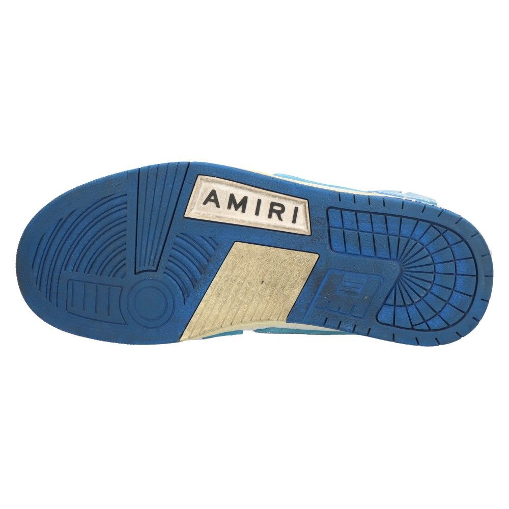 【未使用品】AMIRI アミリ スケルトップ ハイ バンダナ スニーカー AMIRI Skel Top Hi Bandana White Blue スケルトップハイ