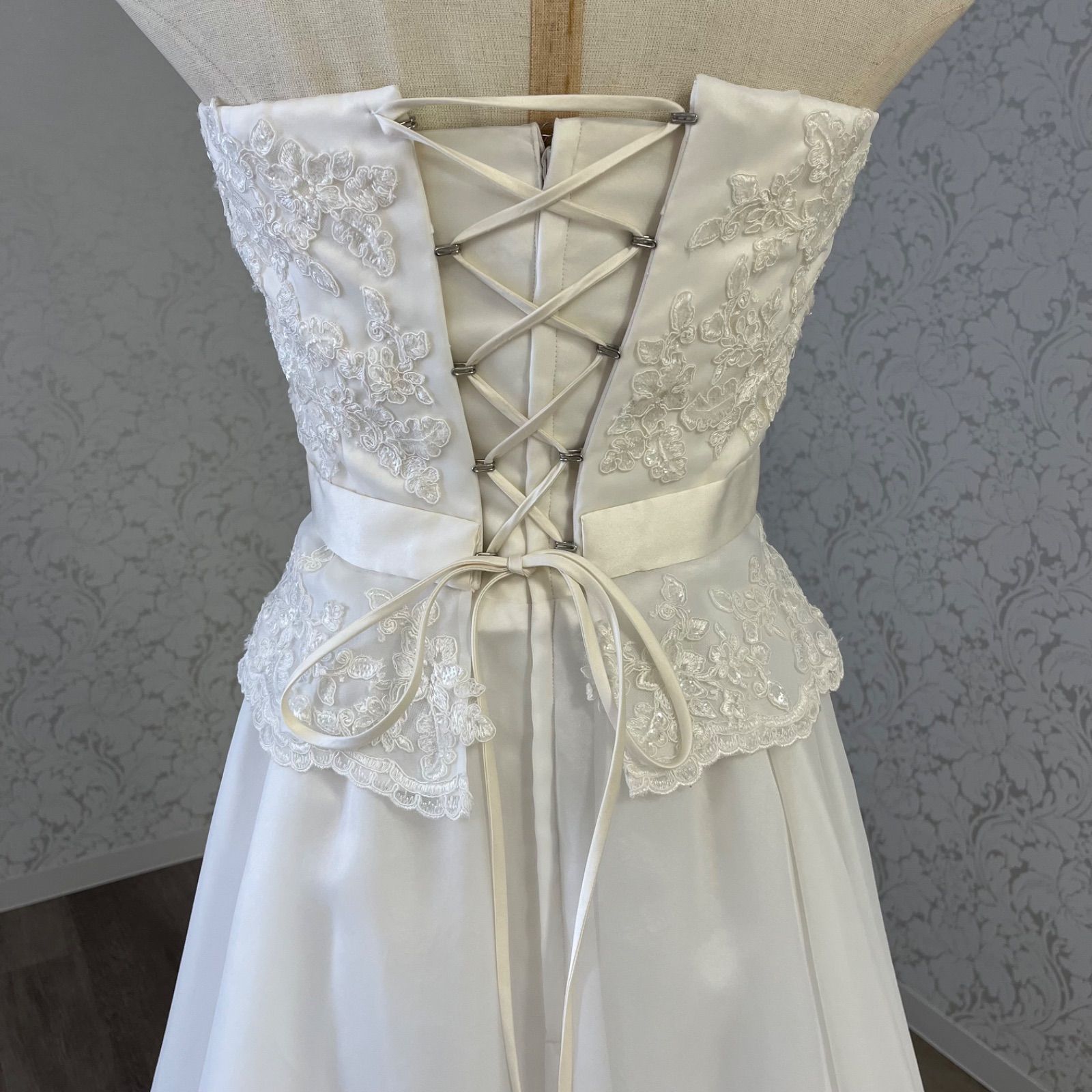 ウエディングドレス Aライン フォトウエディング用ドレス Mサイズ 7号