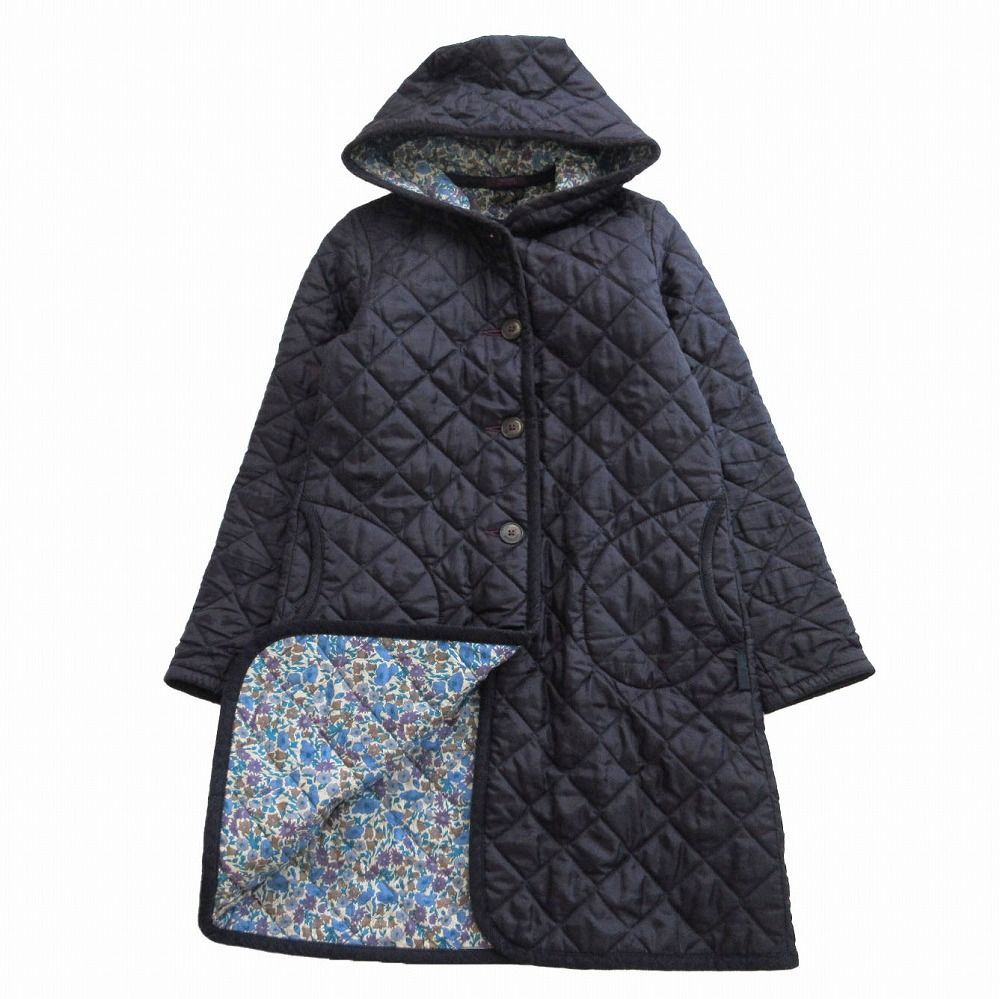 HYKE】ハイク ダッフルコート ホワイトトグル ヘリンボーン ロング丈 1