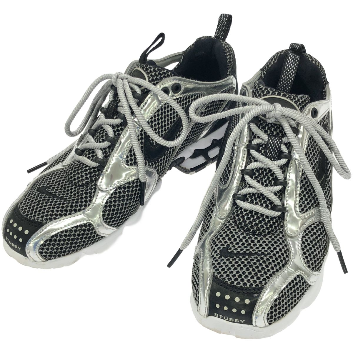 stussy×NIKE AIR ZOOM SPIRIDON CAGE 2メッシュスニーカーCU1854