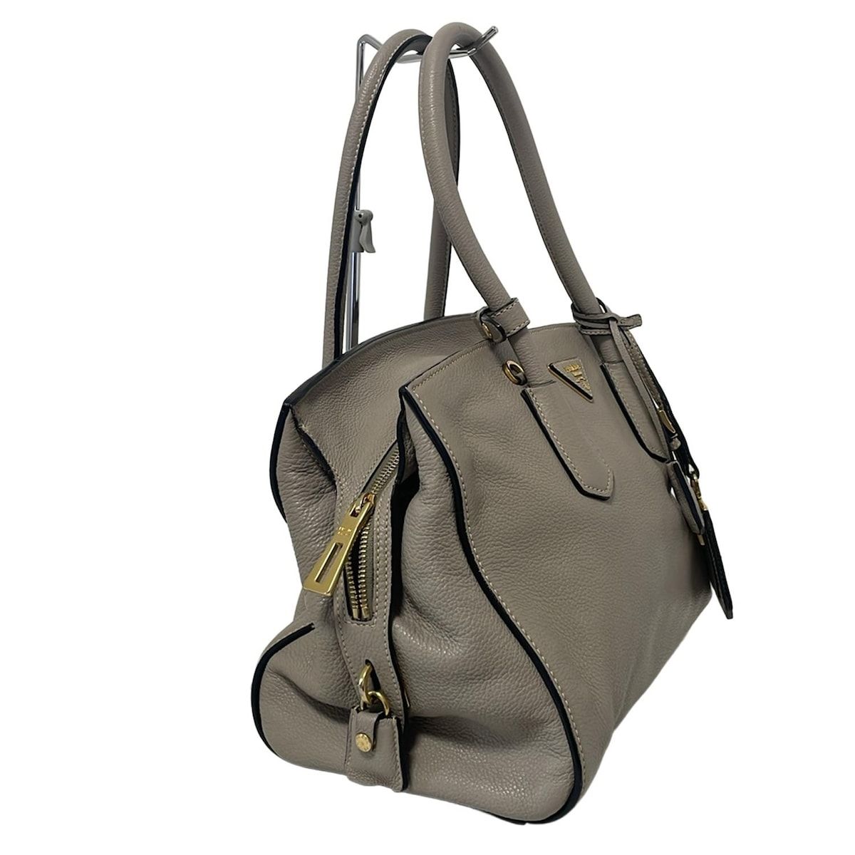 PRADA(プラダ) ハンドバッグ - BN2769 グレーベージュ レザー