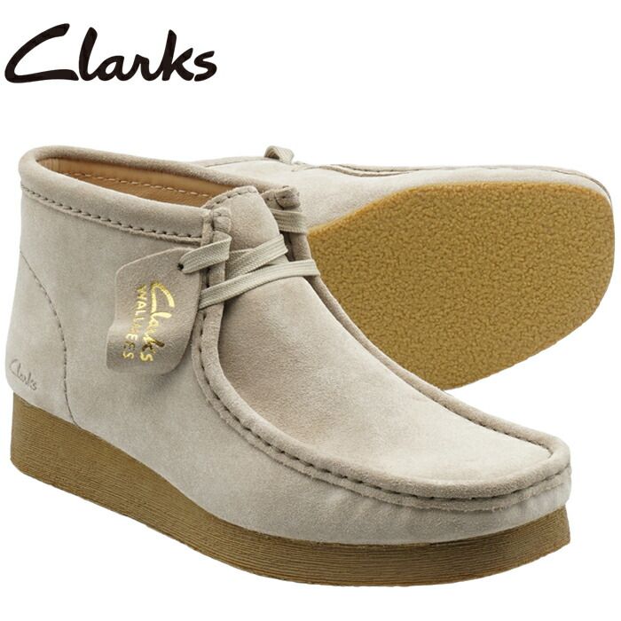 CLARKS 26161531 クラークス ワラビーブーツ2 SAND SUEDE サンドスエード ブーツ 靴幅 M|ミディアム US7.5 24.0