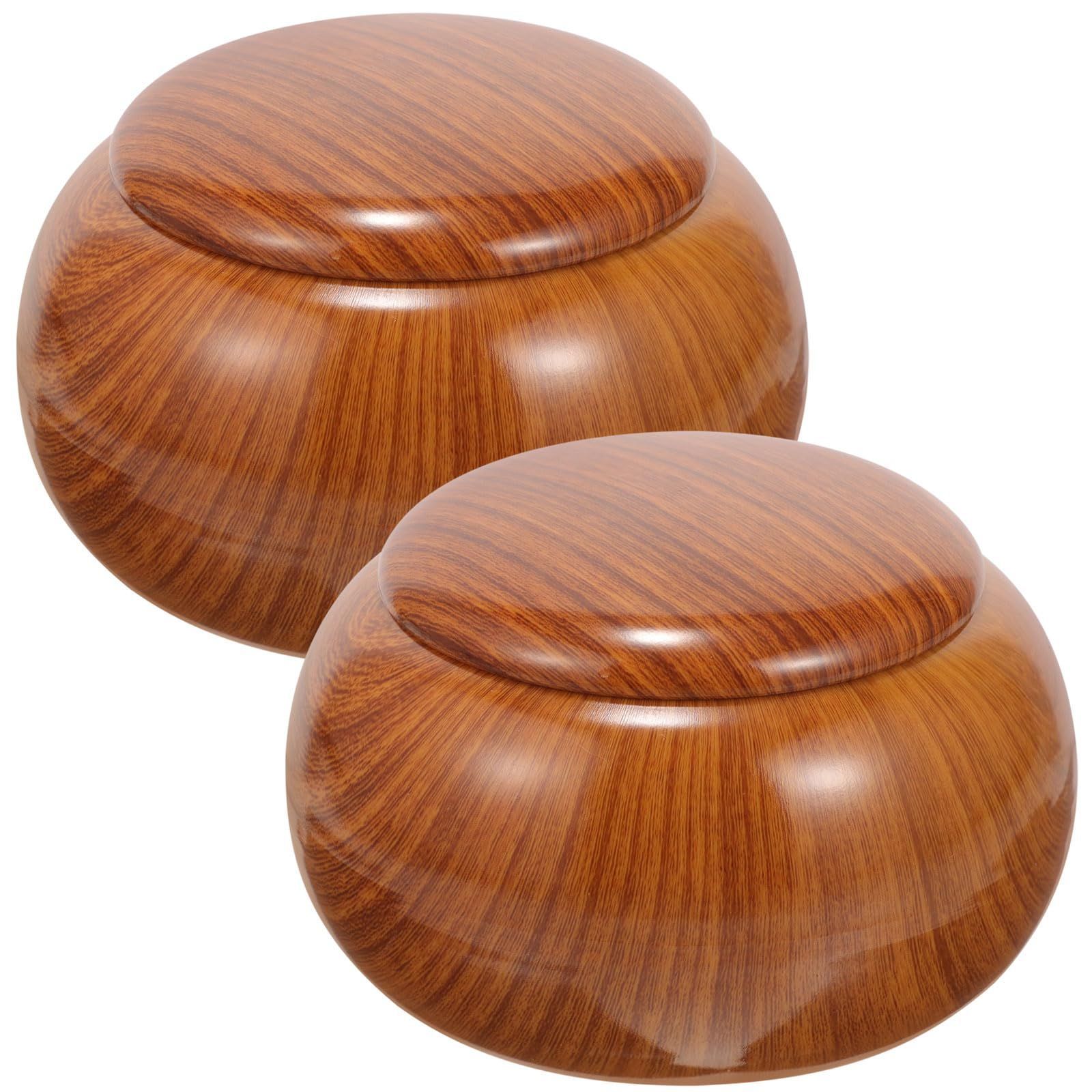 DOITOOL 囲碁 碁石 碁笥 樹脂 2PCS14x9cm 囲碁 9路盤 13路盤