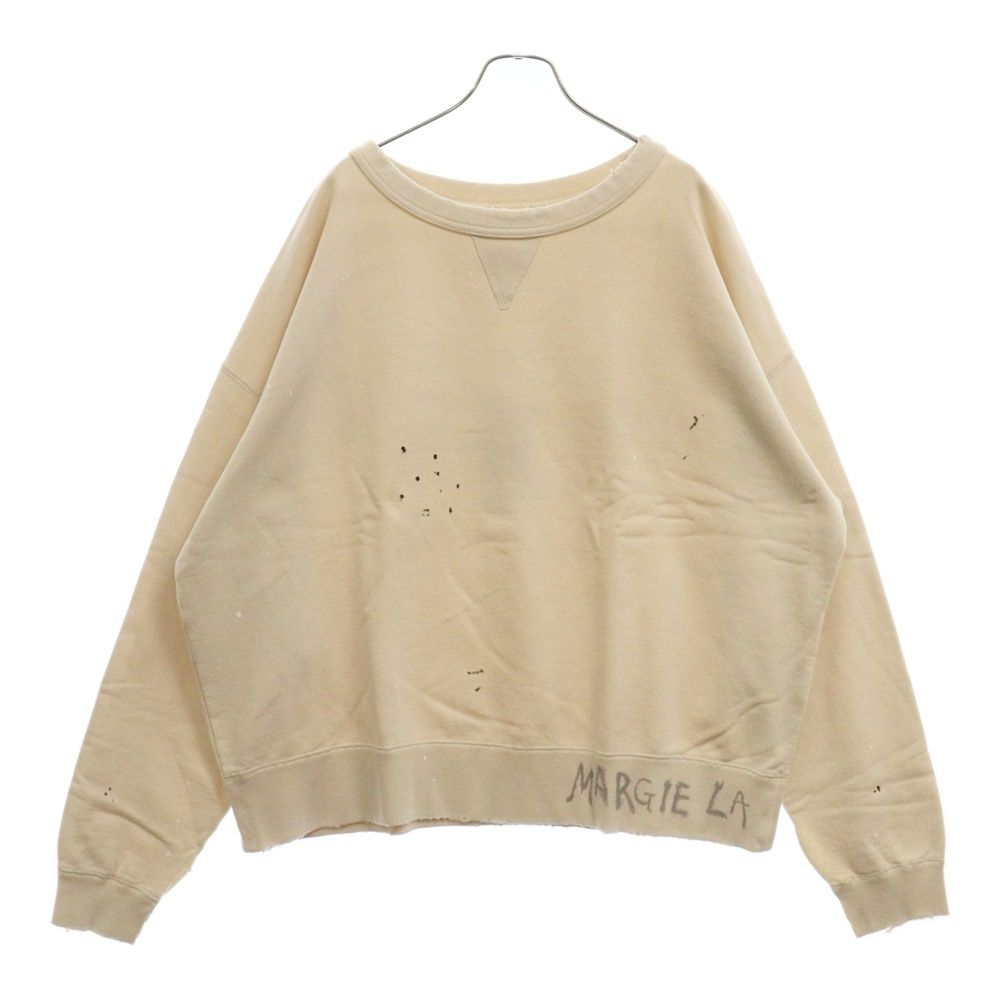 Maison Margiela 24SS ヴィンテージ加工クルーネックトレーナ Maison Margiela 24SS ヴィンテージ加工クルーネックトレーナ