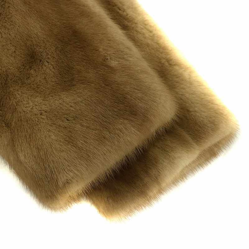 美品 SAGA MINK 裏地総柄 ファーコート 銀サガ ブラウン サガミンク SAGA MINK 銀サガ ファーコート アウター 毛皮