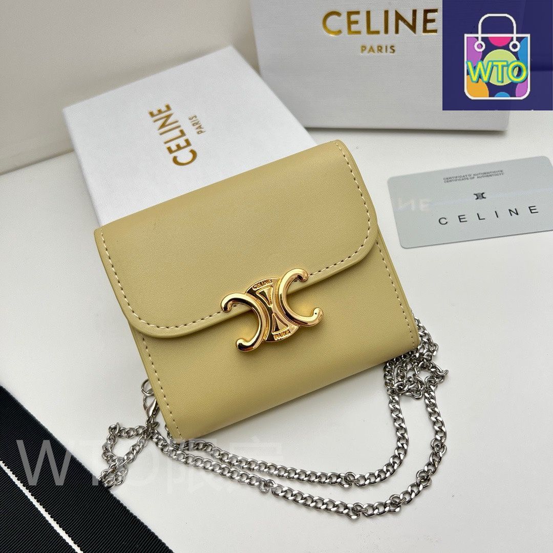 本日限定】?Celine トリオンフ チェーンウォレット 10783 ? 高級 本日限定】?Celine トリオンフ チェーンウォレット 10783 ? 高級