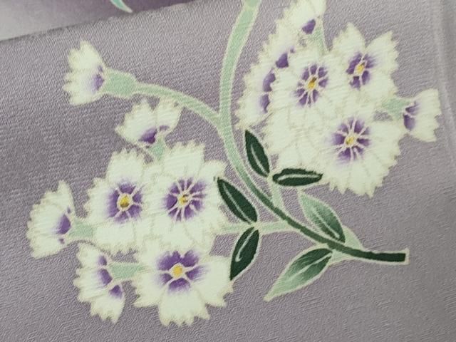 平和屋本店□極上 本加賀友禅作家 橋本しずか 訪問着 トルコ桔梗 桑の