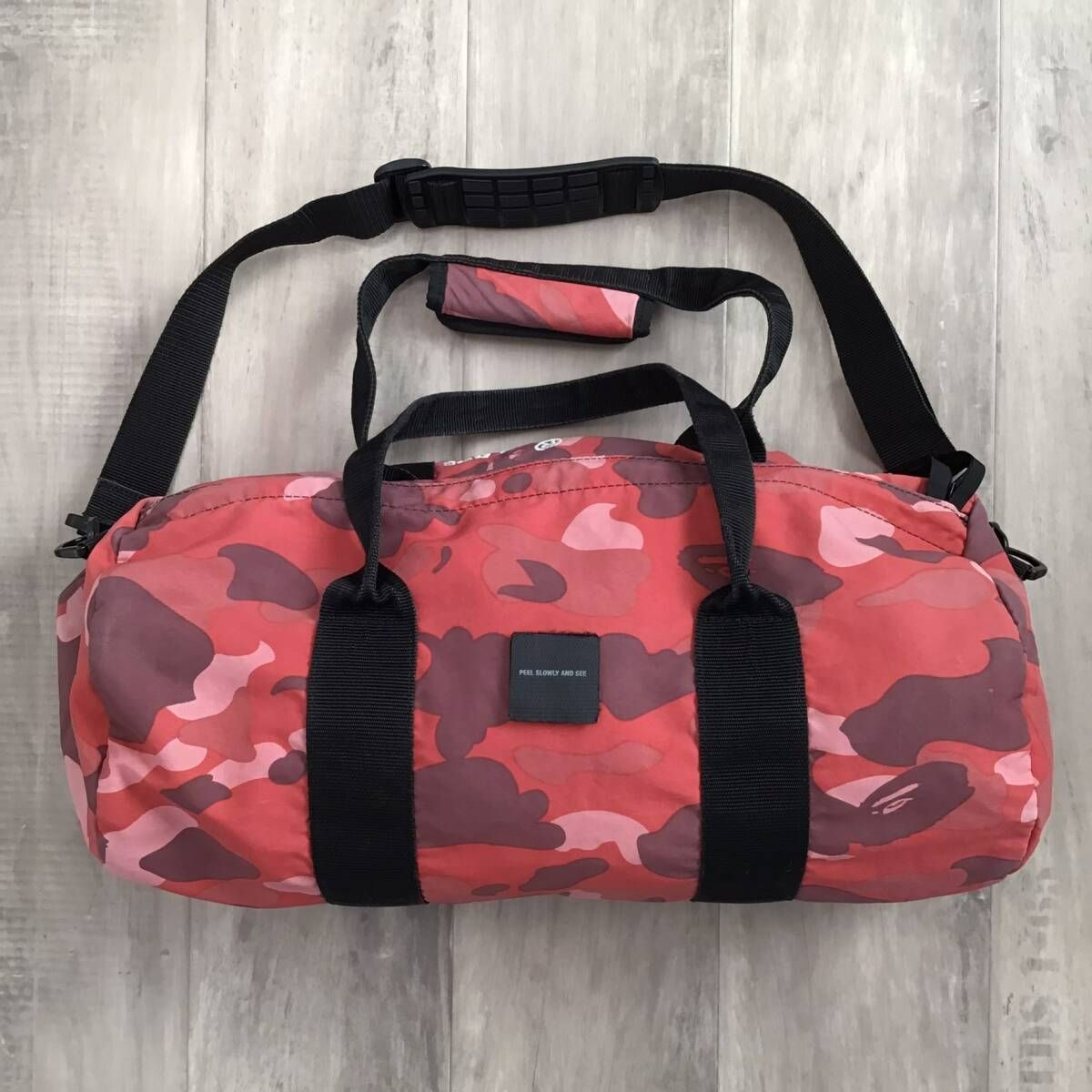 初期 Pharrell Camo ショルダー ボストンバッグ a bathing ape BAPE CAMO Travel Bag エイプ ベイプ バッグ 迷彩 NIGO