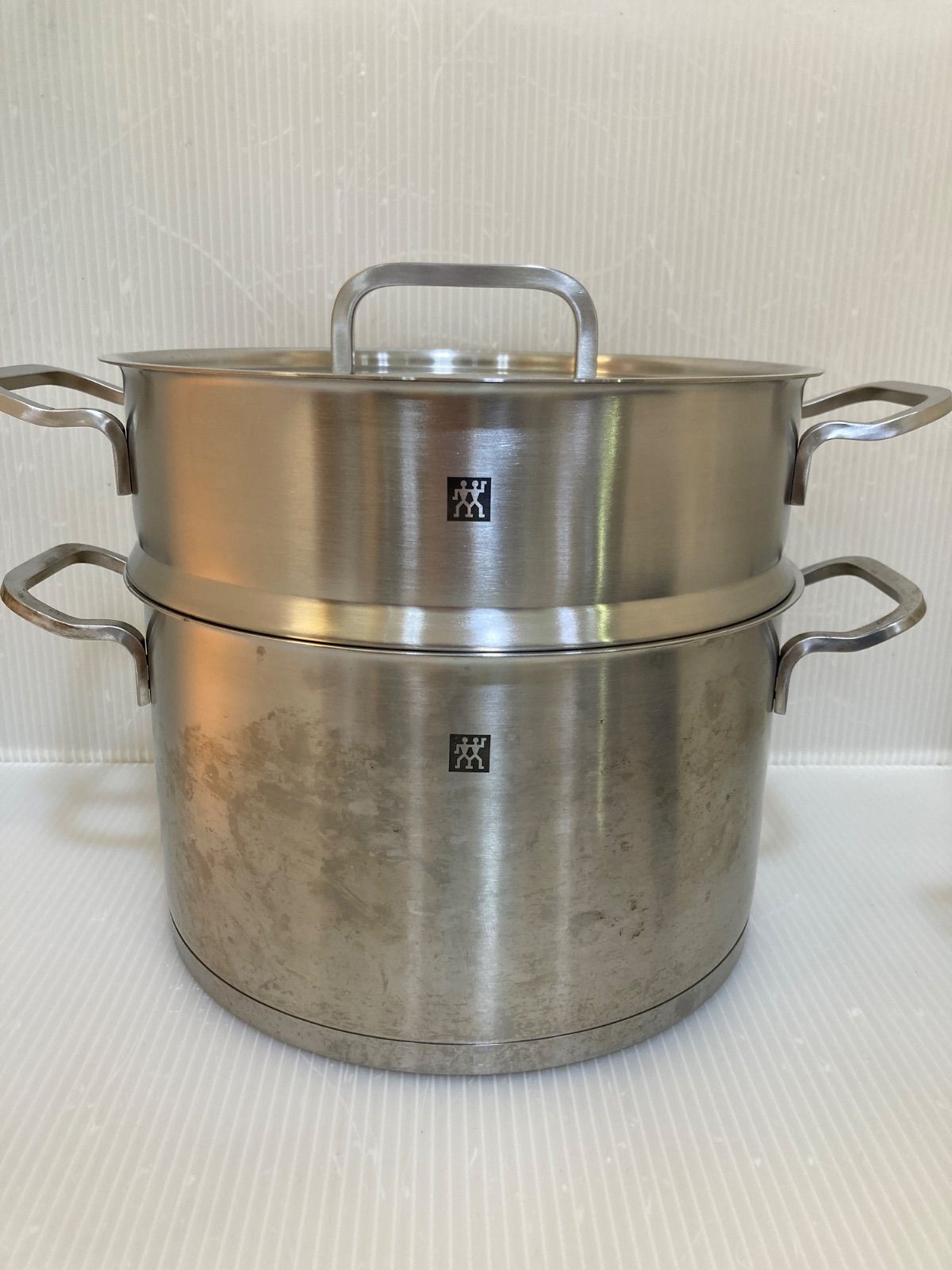 ZWILLING ツヴィリング ストックポット　スチーマー　セット　 両手鍋 ZWILLING ストックポット深型両手鍋 & スチーマーのセット