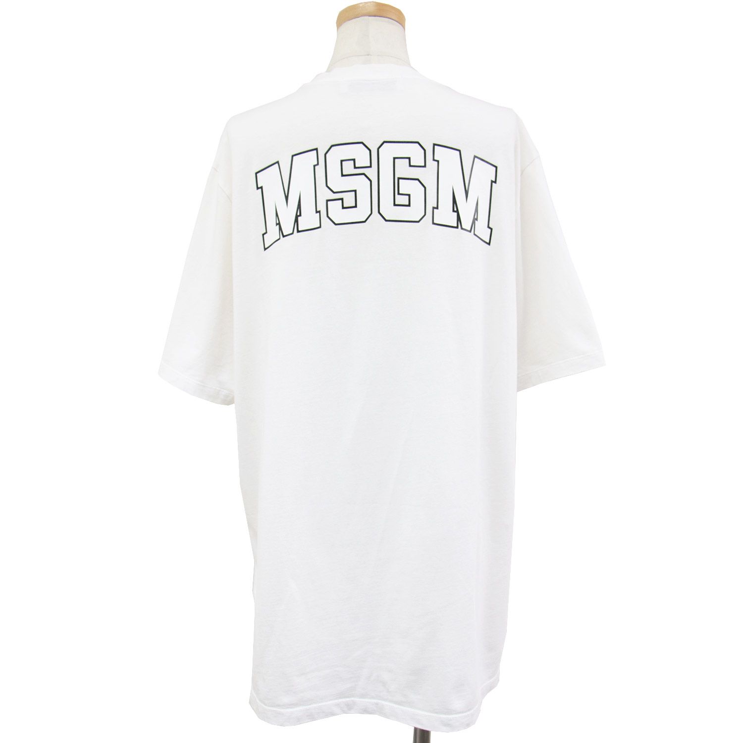 MSGM エムエスジーエム Tシャツ カットソー トップス ホワイト 白 S 