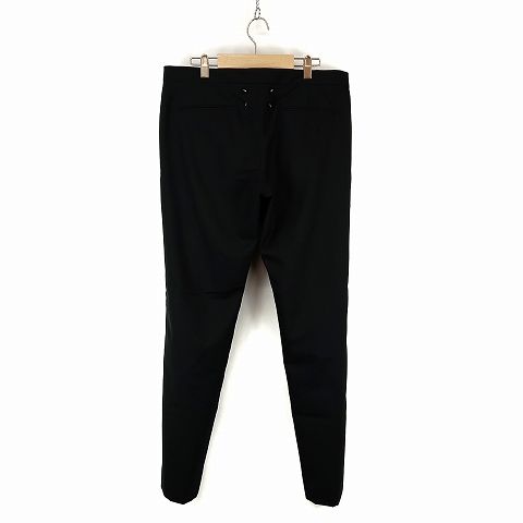 Maison Margielaナンバー14 ブラックテーパードパンツ イタリア製 メゾンマルジェラ 14 Maison Margiela 14 DRAWSTRING TROUSER