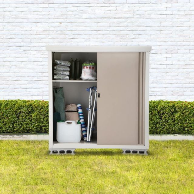グリーンライフ 物置 屋外 大型 ハーフ棚板2枚 鍵付き 幅155×奥行82×高さ153cm チタングレー daseele ダシーレ 調整 な可動棚SRM-1515 TGY WWW_OLIVIERBERNSTEIN_COM