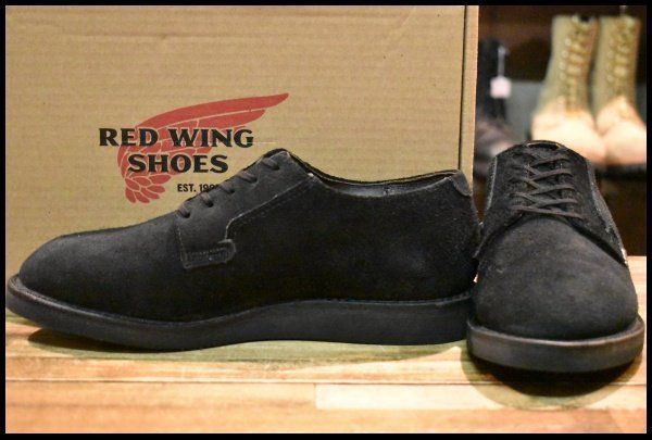 6.5D 20年 BEAMS別注 レッドウィング 9193 黒 スエード ポストマン ブラック ゴアテックス ブーツ HOPESMORE FJ109