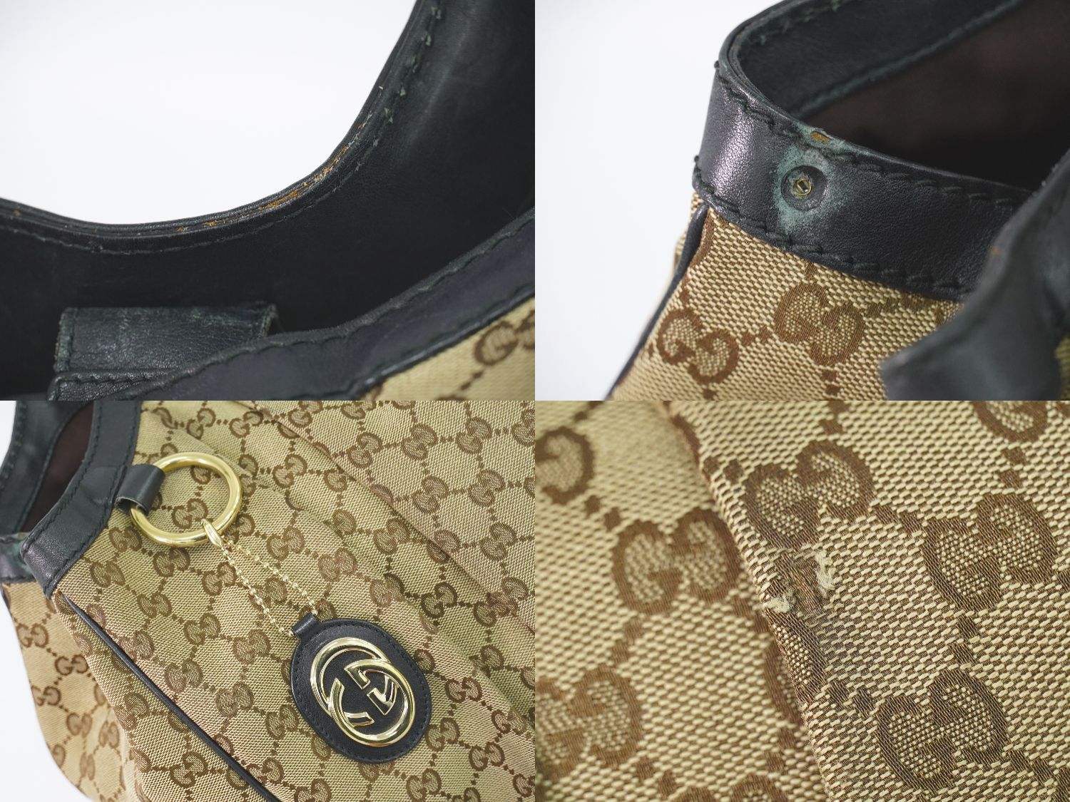 本物 グッチ GUCCI スーキー GGキャンバス トートバッグ ハンドバッグ 
