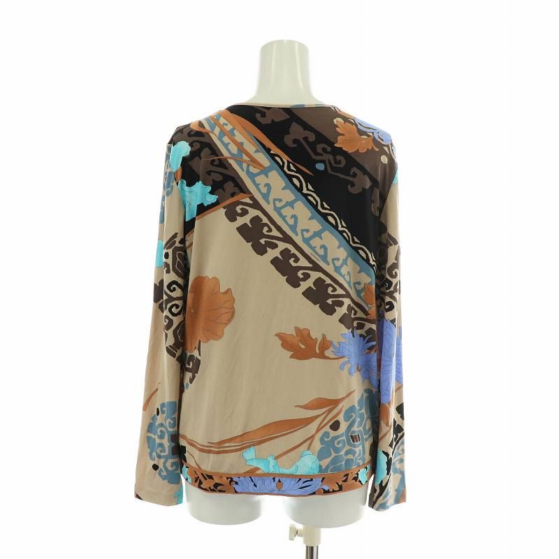 LEONARD レオナール LEONARD トップス 長袖カットソー サイズL 黒