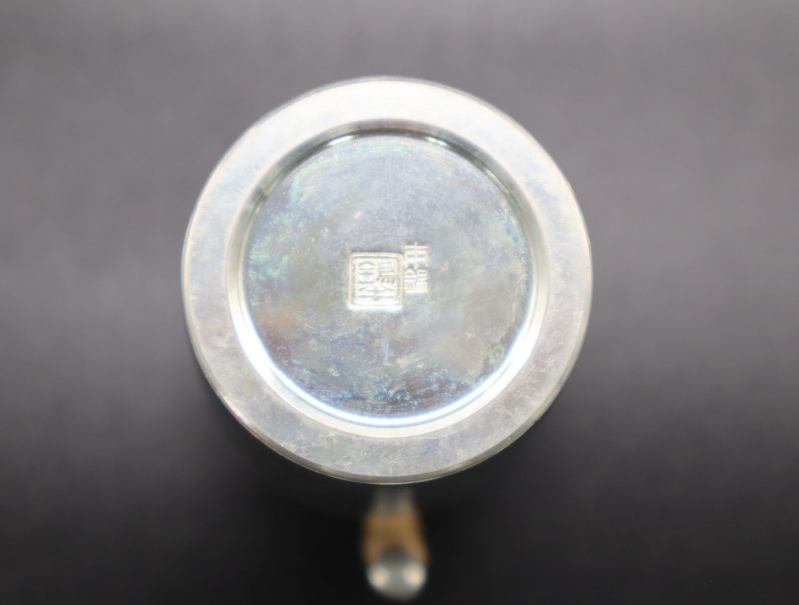 古美術　工芸品　徳利　おちょこ ◇ 骨董 古美術｜錫製 徳利 御猪口 おちょこ 3客 セット｜ 酒器