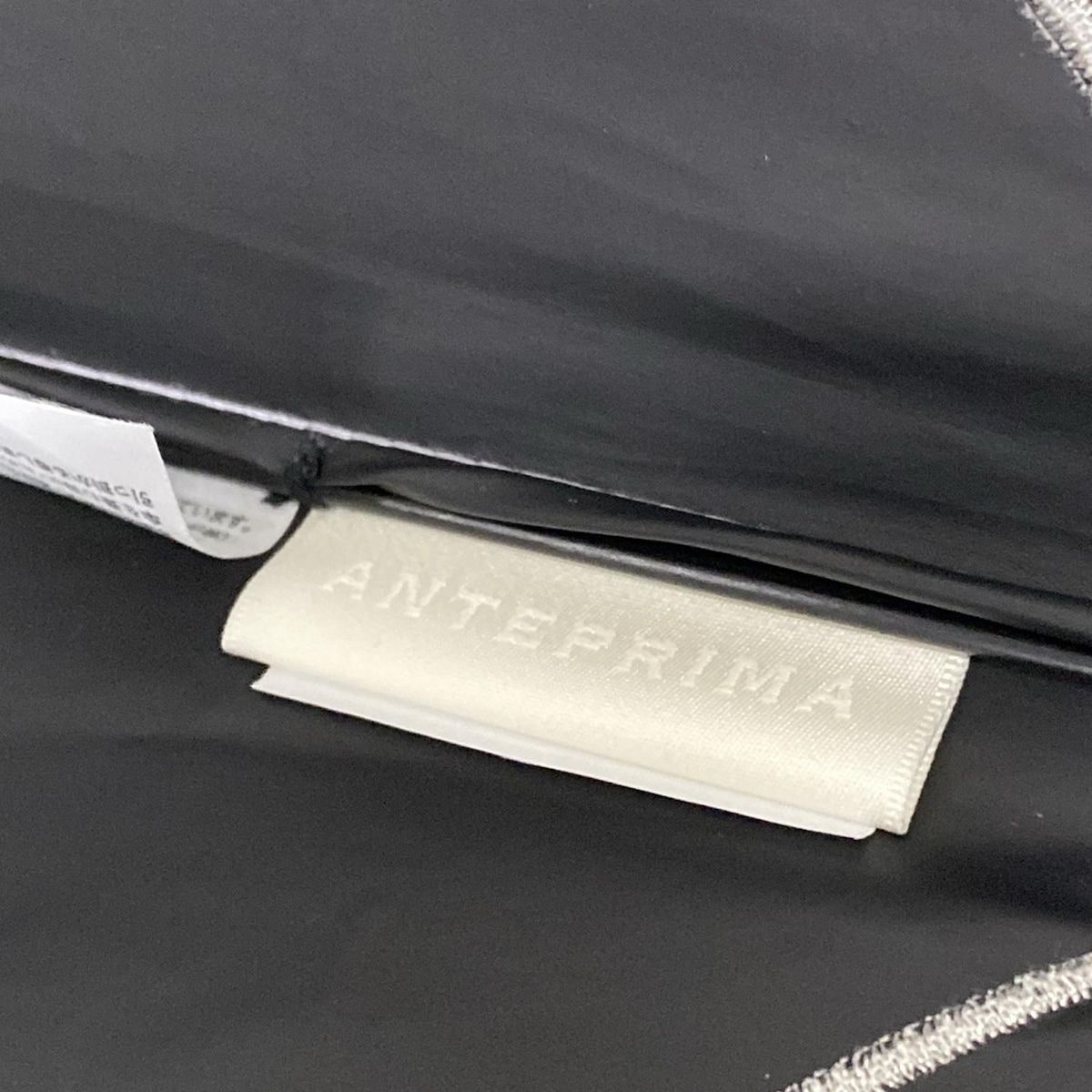 ANTEPRIMA アンテプリマ 傘 - ライトグレー×白×マルチ 折りたたみ日傘|ハンドルクリア