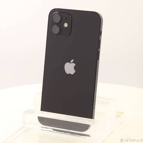 中古品〕 iPhone12 128GB ブラック MGHU3J／A SIMフリー【344】