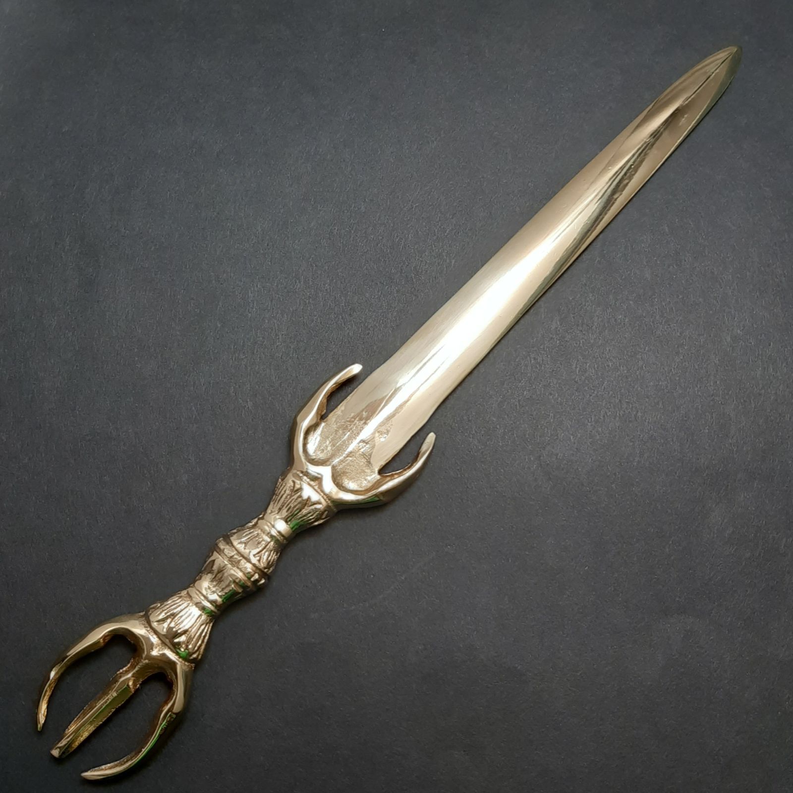 不動明王三鈷剣 真言密教-炎のご祈祷済み 全長約30cm-利剣-宝剣（刃