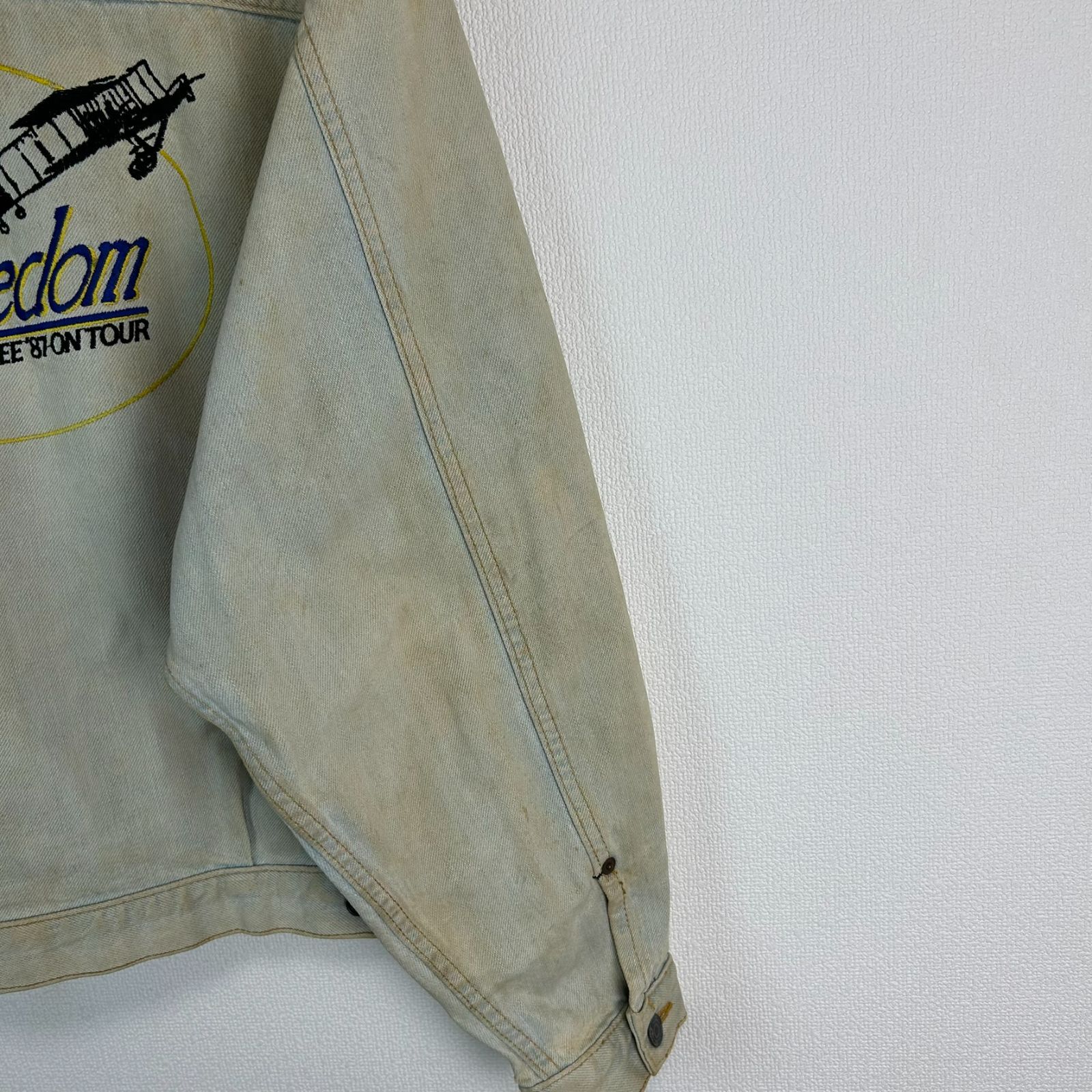 80s vintage THE ALFEE アルフィー デニムジャケット Gジャン アース