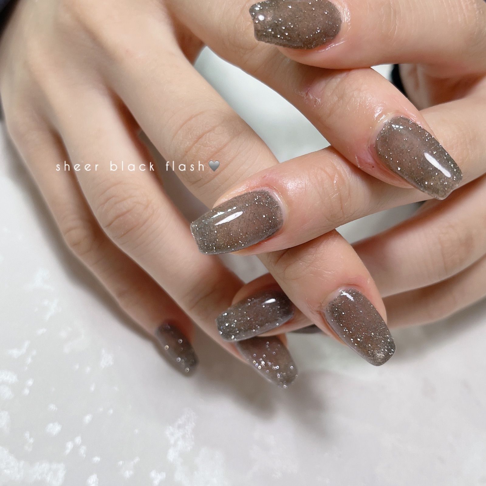 ネイルチップ＊enoiフラッシュワンカラー バービー 寒色