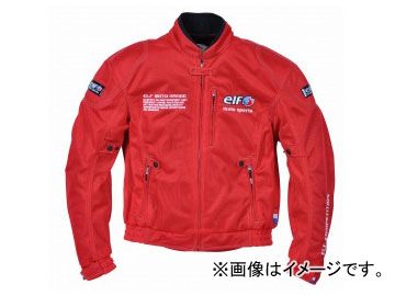 2輪 エルフ メッシュブルゾン レッド EL-3224